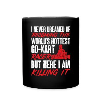 Go Kart Racing Karting Karting - Full Colour Mug - black - Front