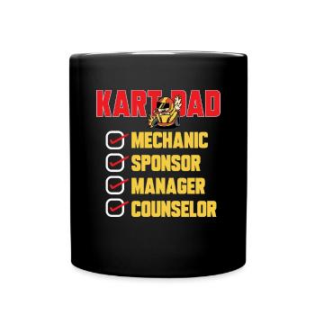 Go Kart Racing Karting Karting - Full Colour Mug - black - Front