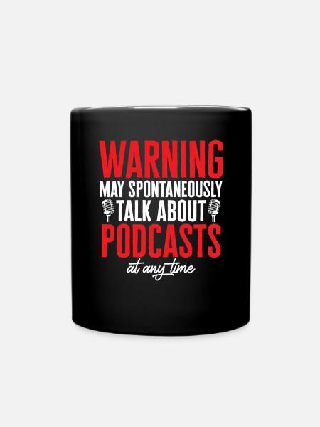 Podcasteur Podcast - Mug uni - noir