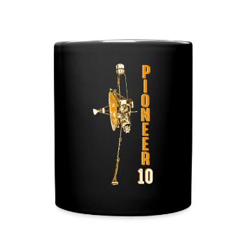 Pioneer 10 Raumsonde - Tasse einfarbig - Schwarz - Vorne