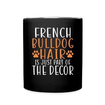 Cadeaux de bouledogue français - Mug uni - noir - Devant