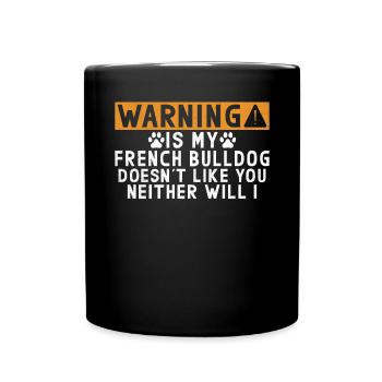 French Bulldog Gifts - Full Colour Mug - black - Front