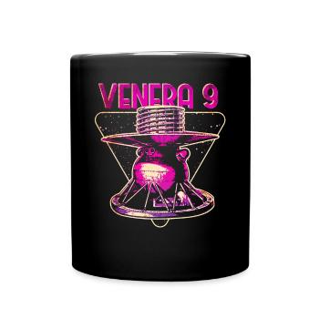 Venera 9 Venus Raumsonde - Tasse einfarbig - Schwarz - Vorne
