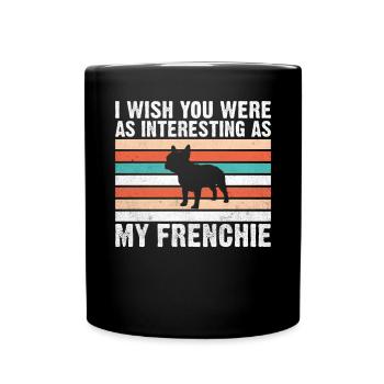 Cadeaux de bouledogue français - Mug uni - noir - Devant