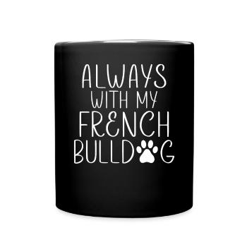 Cadeaux de bouledogue français - Mug uni - noir - Devant