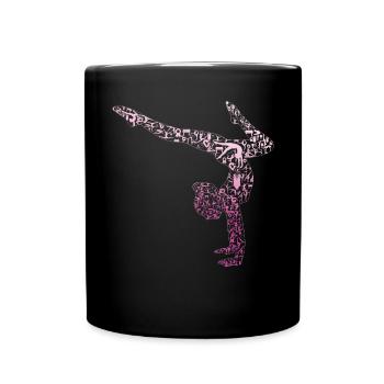 Rhythmische Kunstsportgymnastik - Tasse einfarbig - Schwarz - Vorne