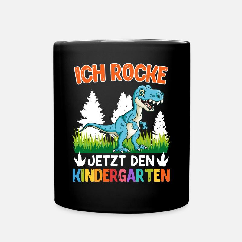 Kindergartenkind Ich rocke jetzt den Kindergarten - Tasse einfarbig - Schwarz