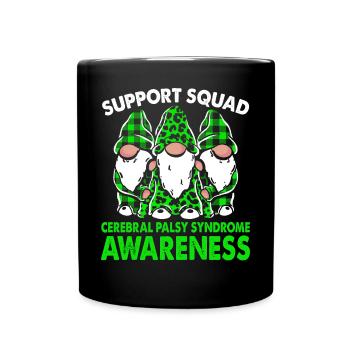 Équipe de soutien Syndrome de paralysie cérébrale - Mug uni - noir - Devant