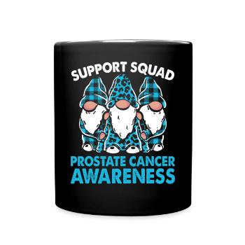 Support Squad Prostate Cancer Awareness Month Blue - Full Colour Mug - black - Front
