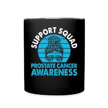Support Squad Prostatakrebs Awareness Month Blue - Tasse einfarbig - Schwarz - Vorne