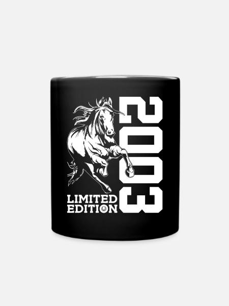 23. GEBURTSTAG PFERD LIMITED EDITION 2003 REITEN - Tasse einfarbig - Schwarz