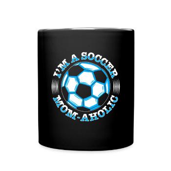 Fußball-Mutter Gameday Soccer Mom - Full Colour Mug - black - Front