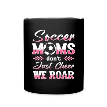 Fußball-Mutter Gameday Soccer Mom - Full Colour Mug - black - Front