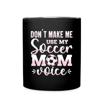 Fußball-Mutter Gameday Soccer Mom - Full Colour Mug - black - Front