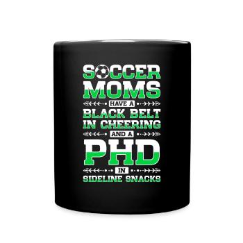 Fußball-Mutter Gameday Soccer Mom - Full Colour Mug - black - Front