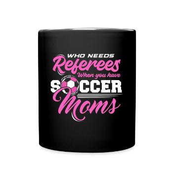 Fußball-Mutter Gameday Soccer Mom - Full Colour Mug - black - Front