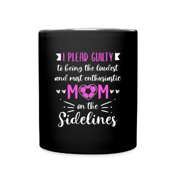 Fußball-Mutter Gameday Soccer Mom - Full Colour Mug - black - Front