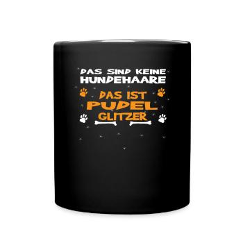 Hundezubehör Pudel Hundebesitzer - Tasse einfarbig - Schwarz - Vorne