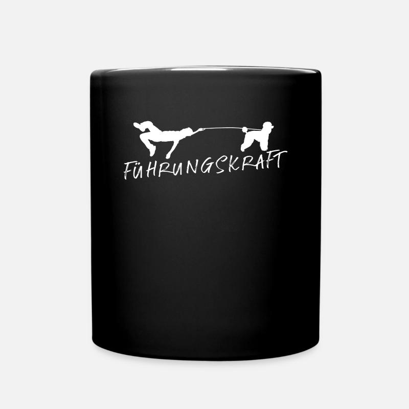 Hundezubehör Pudel Hundebesitzer - Tasse einfarbig - Schwarz