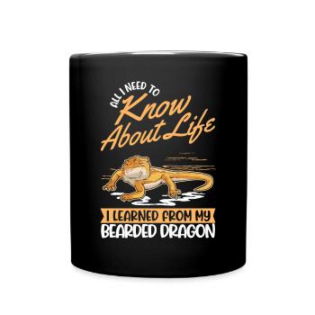 Bartagame Dragon barbu - Mug uni - noir - Devant