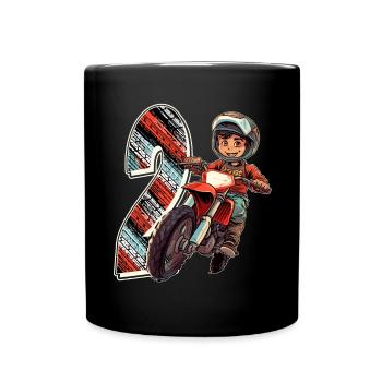Je suis 2 Motocross Kid - Motocross - Mug uni - noir - Devant