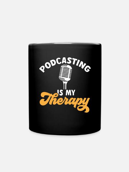 Podcaster Podcast - Tasse einfarbig - Schwarz