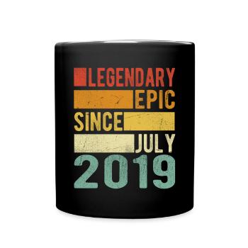 Birthday July 2019 Legendary Epic - Full Colour Mug - black - Front