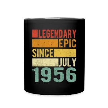 Birthday: July 1956 Legendary Epic - Full Colour Mug - black - Front