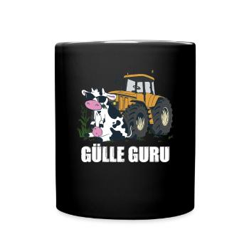 Gülle Guru - Tasse einfarbig - Schwarz - Vorne