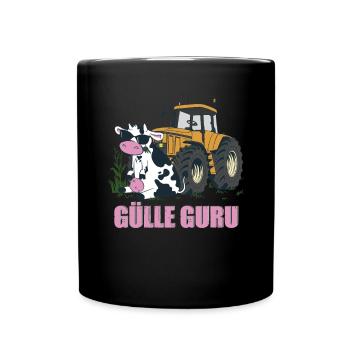 Gülle Guru - Tasse einfarbig - Schwarz - Vorne