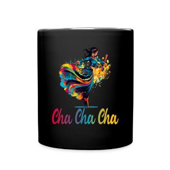 Cha Cha Cha Tanz Kubanischer Tanz Kuba Urlaub - Tasse einfarbig - Schwarz - Vorne