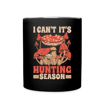 Chasseur de champignons chasse aux champignons - Mug uni - noir - Devant