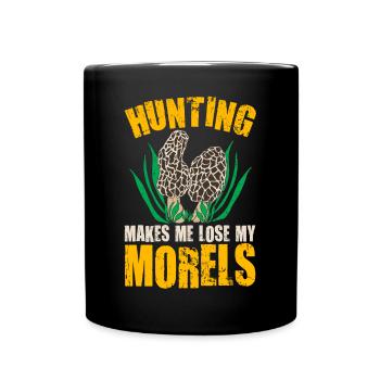 Chasseur de champignons chasse aux champignons - Mug uni - noir - Devant