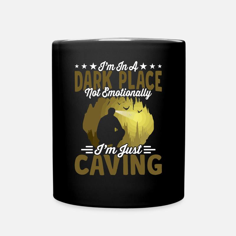 Ich Bin Gerade Höhlenforscher Höhlenforscher - Tasse einfarbig - Schwarz