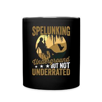 Höhlenforschung Unterirdische Höhle Erkundung - Tasse einfarbig - Schwarz - Vorne