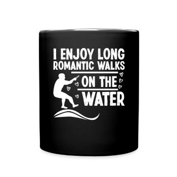 Waterski Barefoot - Full Colour Mug - black - Front