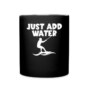 Water Skiing - Full Colour Mug - black - Front