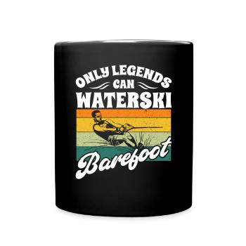 Barefoot Waterskiing - Full Colour Mug - black - Front