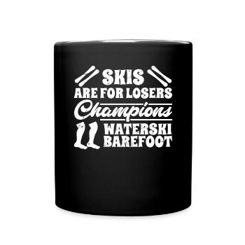 Les skis sont pour les perdants Champions Ski nautique - Mug uni - noir - Devant