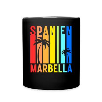 Marbella Andalusien Spanien Costa Del Sol Idee - Tasse einfarbig - Schwarz - Vorne