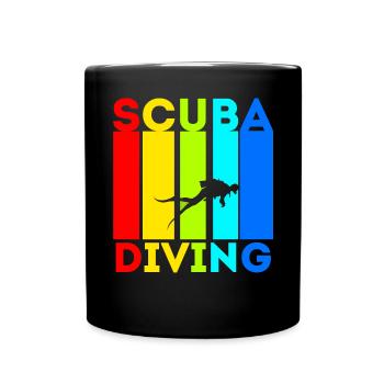 Équipement de plongée sous-marine Plongée sous-marine - Mug uni - noir - Devant