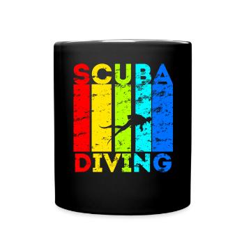 Équipement de plongée sous-marine Plongée sous-marine - Mug uni - noir - Devant