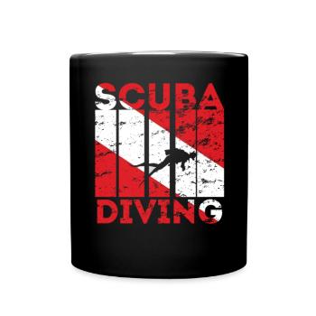 Équipement de plongée sous-marine Plongée sous-marine - Mug uni - noir - Devant