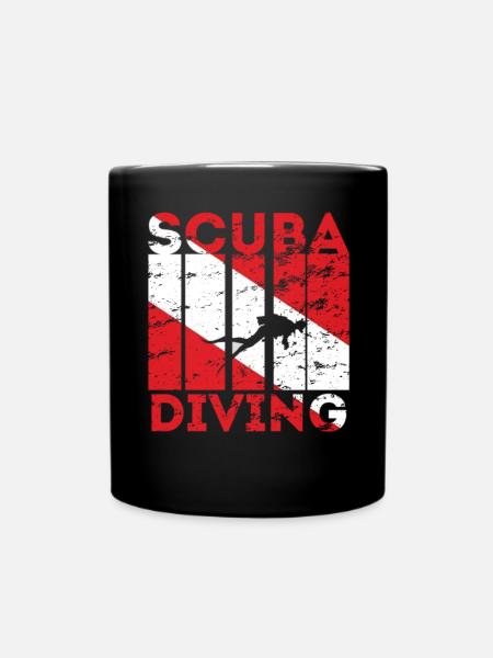 Diving Scuba Diving Equipment Scuba Diving - Full Colour Mug - black