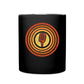 Podcaster Podcast - Full Colour Mug - black - Front