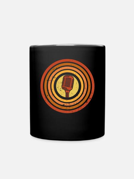 Podcaster Podcast - Tasse einfarbig - Schwarz