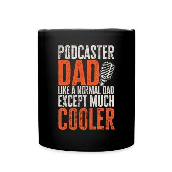 Podcaster Podcast - Full Colour Mug - black - Front
