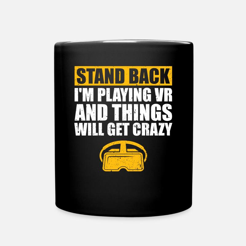 Virtual Reality VR Gift - Full Colour Mug - black