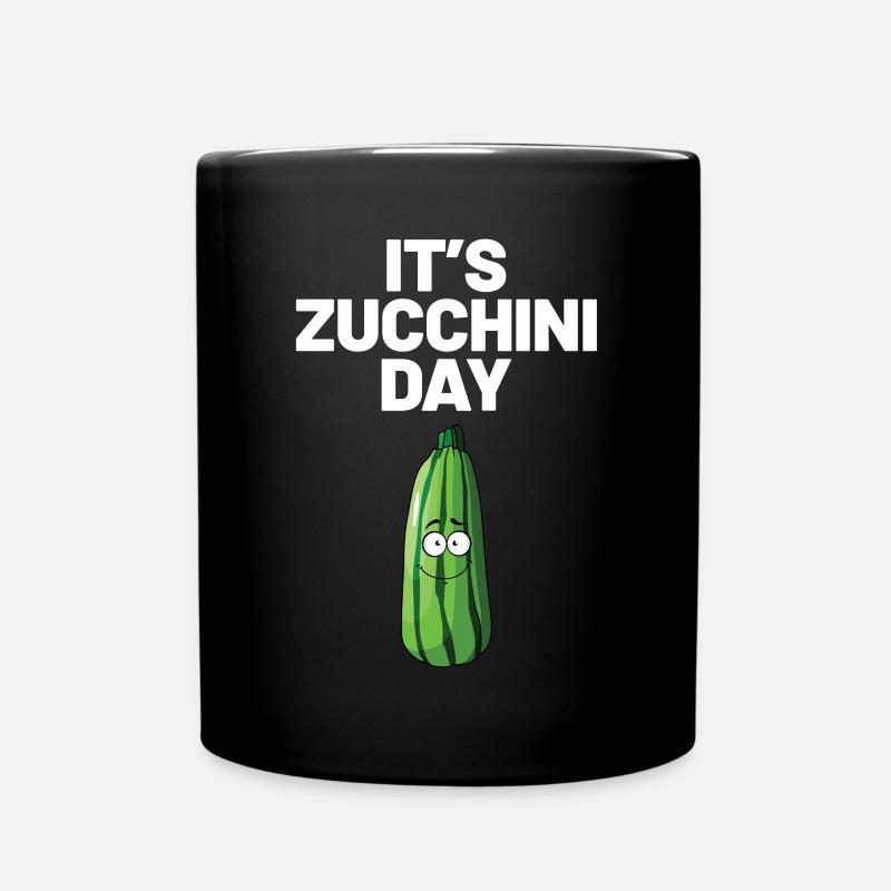 Zucchini - Tasse einfarbig - Schwarz