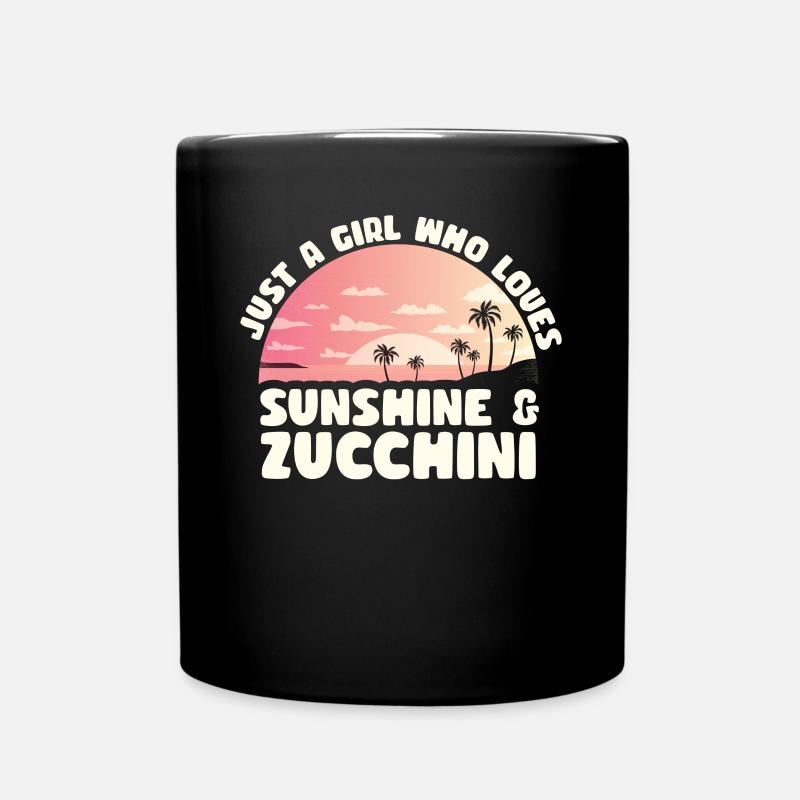 Zucchini - Tasse einfarbig - Schwarz